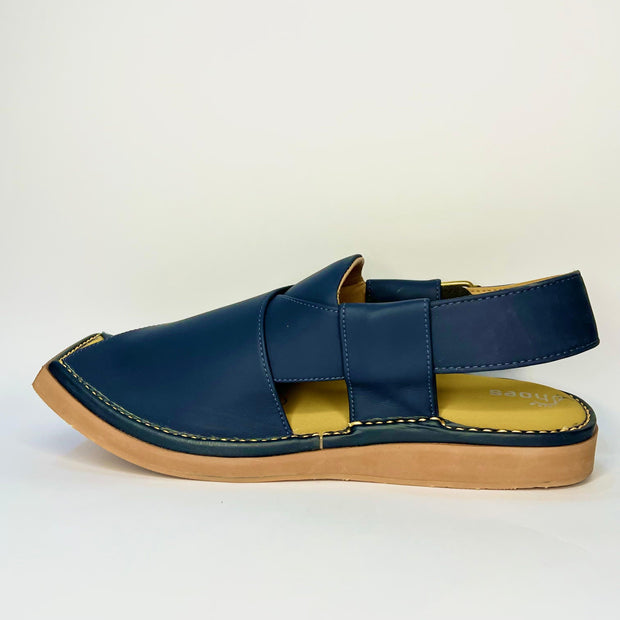 Premium Dark Blue Kaptan Chappal