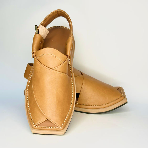 Premium Dark Camel Kaptan Chappal