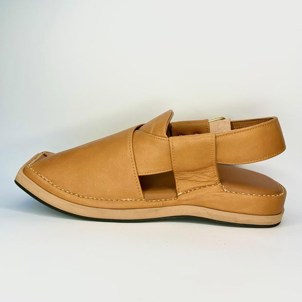 Premium Dark Camel Kaptan Chappal