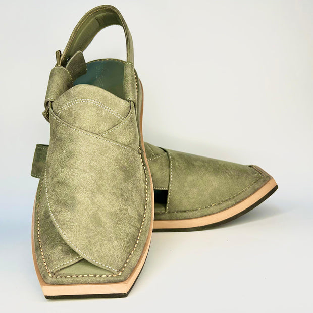 Premium Mix Green Kaptan Chappal