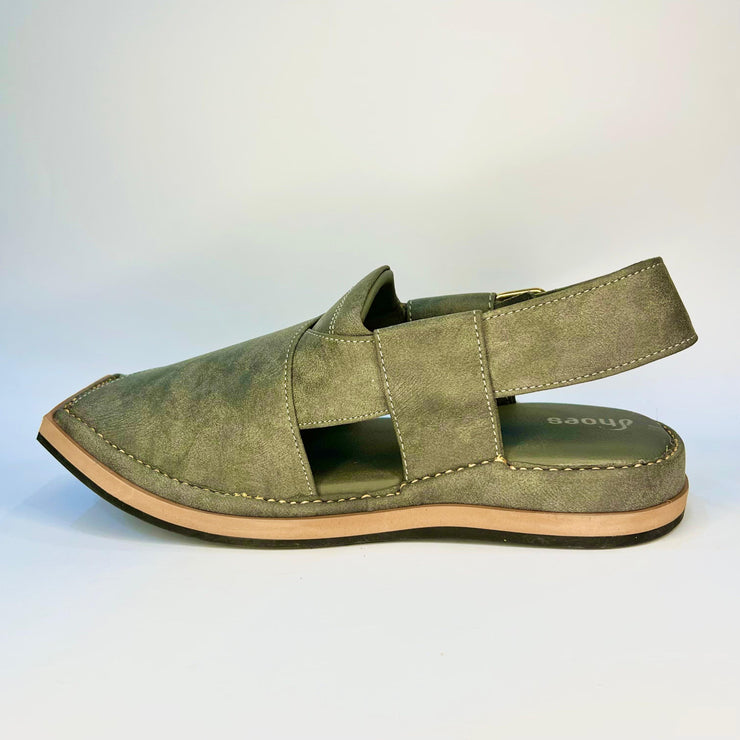 Premium Mix Green Kaptan Chappal