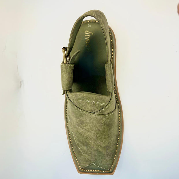 Premium Mix Green Kaptan Chappal