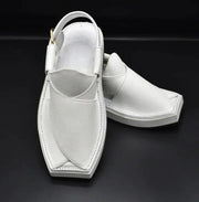 Premium White Kaptan Chappal